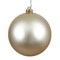 Vickerman 4" Champagne Matte Ball UV Drilled 6/Bag - N591038DMV
